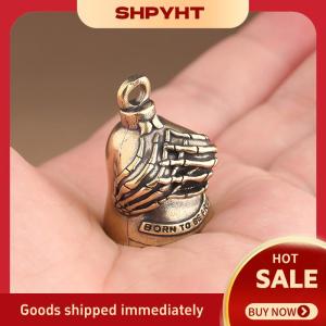 SHPYHT✨ Guardian Bell Motorcycle Bell For Bikers Women Men W Hanger Biker Bell For Riders Good Luck Riding Bell Spirit Bell Moto
