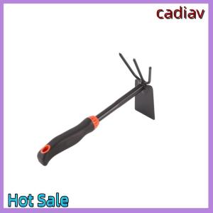 cadiav Garden Tools Cultivator Weeding Tool With Ergonomic Handle For Lawn Garden Farm Transplanting For Gardening Bonsai Tools