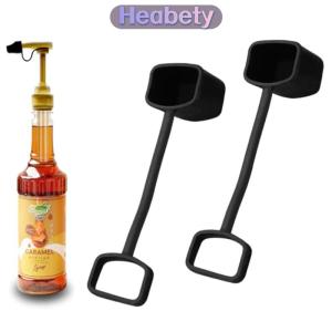 Heabety 5 10 pcs cà phê Syrup bơm tip cap bao gồm pourer cap Syrup bao gồm mũ Silicone phù hợp cho xi-rô bơm đổ Dispenser