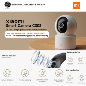 Xiaomi Smart Camera C302 IP Camera | 2K 3MP UHD resolution Baby and pet monitoring Enhanced infrared Full colour night vision CCTV