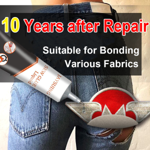 👍10 Years after Repair👍Fabric Glue 50ml Sew Glue Liquid Multi-Purpose Adhesive Glue Super Glue Fast Dry without Trace Cloth Repair Adhesive Tools for Sewing Adhere of Jeans Clothing Leather Sewing