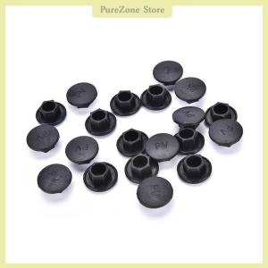 [PureZone] 20PCS Black Hex Socket Allen Bolt Screw Nut Hexagon Head Cover Cap Protector