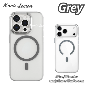 Manis Lemon Crystal Magnetic Case for iPhone 17 16 15 14 13 12 Pro Max Plus Air แม่เหล็ก ซองใส่โทรศัพท์ เคส สำหรับ ไอโฟน