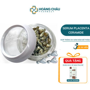 Serum Trắng Da Sakura Placenta Ceramide - Giảm Thâm Nám Giúp Dưỡng Ẩm Chống Lão Hóa Da Lọ 30 Viê