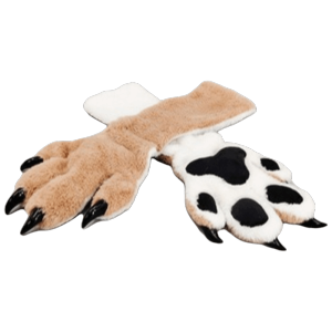 ZGNAY MALL Long Beast Claw Glove Thicken Furry Plush Cat Paw Gloves Novelty Warm Cat Claw Mittens Halloween Party
