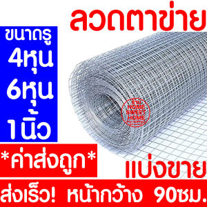 *ค่าส่งถูก* ลวดตาข่าย (แบ่งขาย) ตาข่ายลวด ตาข่ายลวดสี่เหลี่ยม ลวดเหล็ก รั้วตาข่าย กรงไก่ กันงู กันหนู ดักสัตว์ ตะแกรงลวด