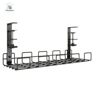 Wire Organizer Desktop Expansion Expandable Under Desk Cable Storage Rack Wire Cord Power Strip Adapter Organizer Shelf