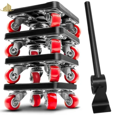 Furniture Lifter Mover Tool Set 330lbs Heavy Duty Furniture Moving Dolly Labor-Saving Furniture Lifter Tool 360° Rotation Wheels