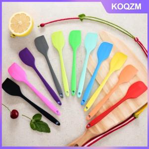 KOQZM Silicone Spoon Heat Resistant Kitchen Spatula Frying Pan Shovel Mixing Scraper Bakeware Utensil Handle Scraper Cookware Tool