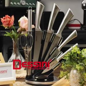 8 IN 1 Stainless Steel Cleaver Peeler Cutting Storage Holder Cutlery Organizer Pisau ting