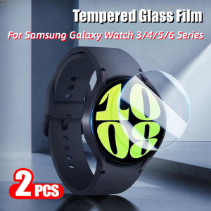 2 chiếc miếng dán film thủy tinh cường lực cho đồng hồ Samsung galaxy 6 cổ điển 5 pro 4 cổ điển 3 40mm 41mm 42mm 43mm 44mm 45mm 46mm 47mm bảo hiểm đầy đủ miếng bảo vệ màn hình 9h hd miếng dán film thủy tinh kính bảo vệ cho samsung Galaxy Watch 6 5 phụ kiệ