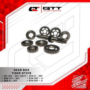Gear Gir Rasio Box QTT Tiger GL Pro Mega Pro GTX18-SR/A