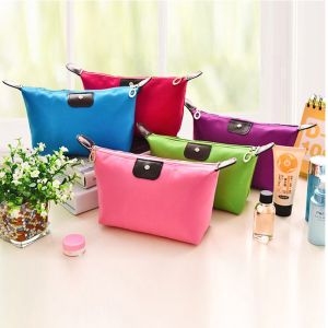 Candy Colour Multifunctional Small Travel Cosmetic Hand Bag Waterproof Storage Bag/Pelbagai Fungsi Perjalanan Kecil Beg Tangan Kosmetik Beg Penyimpanan Kalis Air