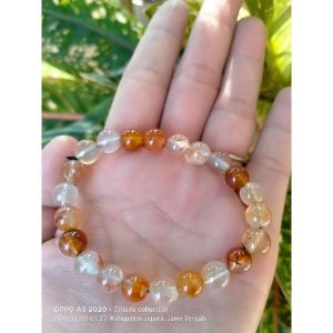Gelang batu Alam Gold Healer Rutille 10mm