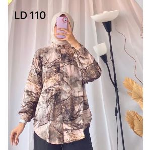 atasan wanita terbaru 2024 KEMEJA OVERSIZE RAYON MOTIF PREMIUM