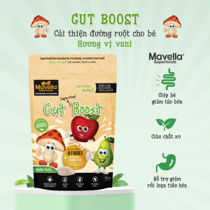 Gut Boost - Bột chất xơ hữu cơ bổ sung sức khỏe đường ruột chống táo bón cho trẻ em Mavella Úc - 100g