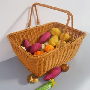 Shopping Frame Large Capacity Picnic Hand-woven Picking Basket Traditional Craftsmanship Multi-size