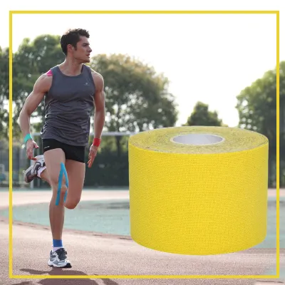 [SG In Stock]KT Tape Kinesiology Sports Tape Elastic Relief Strain Patch Athletic Recovery Fitness Bandages(5m x 5cm)