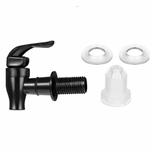 NOER 2pcs with Filter Wine Bottle Plastic Faucet Food Grade Electroplated Jar Wine Barrel Special Faucet Universal Water Dispenser Switch Tap Home Bar