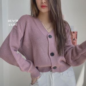 OUTFIT RAJUT Outer Cardi Motif Kancing Over Size Cocok Untuk Baju Atasan Atau Luaran Wanita