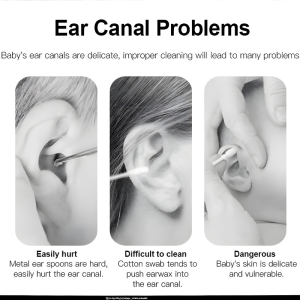 Sticky Ear Scooper Environmentally Friendly Safety Ear and Nose Devices Portable Good Cleaning Effect