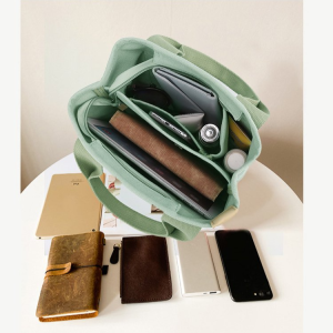 กระเป๋าถือความจุขนาดใหญ่ น้ำหนักเบากันน้ำ กระเป๋าโท้ท กระเป๋าสะพายไหล่แบบสั้น ผ้าแคนวาส ลําลอง มีหลายช่องใส่ของและเอกสาร