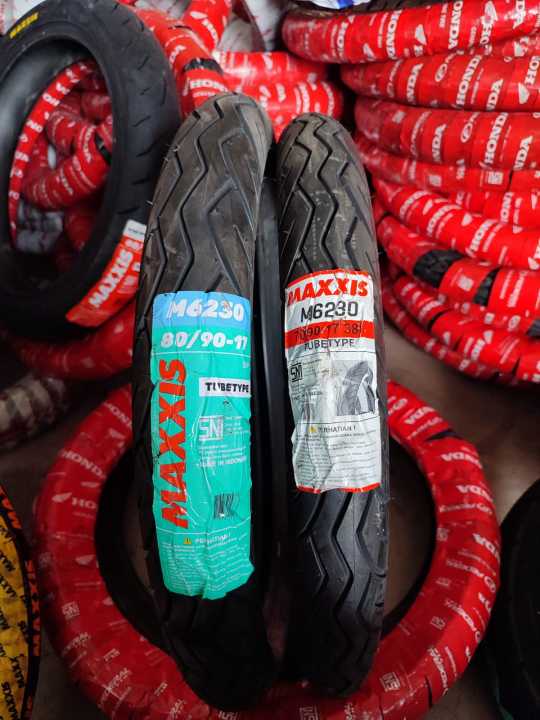 MAXXIS Ban Luar Motor Ring 17 70/90-17 Dan 80/90-17 M6230 Ban Motor Non Tubeless