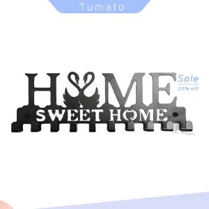 Tumato ที่ใส่กุญแจตกแต่งบ้านแสนหวานแบบติดผนังตะขอแขวนพวงกุญแจที่แขวนผนังที่สร้างสรรค์สำหรับประตูหน้า1ชิ้น