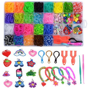 Great-King 1500pcs Rubber Loom Bands Set Children DIY Toys Kid Make Woven Bracelet