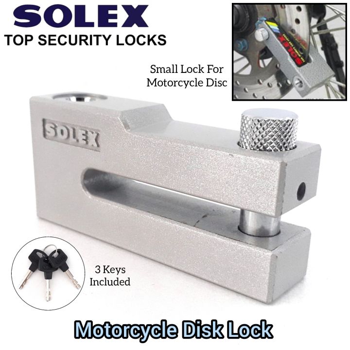 Solex Premium Motorcycle Disk Lock Heavy Duty For Motor Motorbike