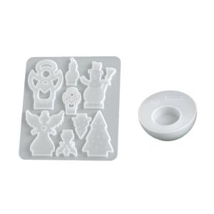 Flexible Silicone Christmas Mould Set For Home Decoration And Gift Making