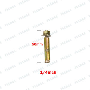 100pcs expansion bolt screw concrete expansion bolt metal dynamic anchor bolt 1/4 5/16 3/8 1/2 cod