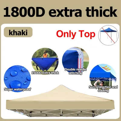 💧100% Waterproof💧Oxford fabric tent cover Replacement 2x3 3x3 3x4.5 3x6m Large size Canvas Thick tarpaulin Camping Outdoor Rainproof Sunscreen Tent Cloth Retractable Sun Shelter Cloth Tent Top Cover sunshade car tent cloth