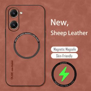 Soft case Magnetic  VIVO Y18 / Y03 Casing Magsafe Luxury Leather