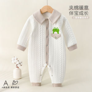 Baby cotton clothing a Autumn and winter style warm  clothing for baby boys and girls padded newborn clothes for going out