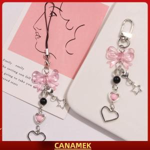 Miễn phí vận chuyển✨ Goth Y2K Điện Thoại Quyến Rũ Bow Trái Tim Sao Keychain Mặt Dây Chuyền Kawaii Móc Chìa Khóa Túi Điện Thoại Chuỗi Dễ Thương Phụ Kiện Cho Cô Gái Phụ Nữ Đồ Trang Sức