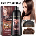 READY STOK !!! MOKERU Color Shampoo Argan Oil Dye Hair / Sampo Semir Herbal Alami 500ml. 