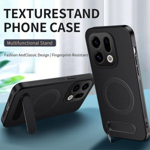 [SG] Oppo Find X9 Ultra / Find X9s / Find X9 / Reno 16 / Reno16 F 5G Case -  Magnetic Carbon Fiber Textured Anti-Slip Hybrid with Kickstand MagSafe Mag Safe Cover Casing Reno15