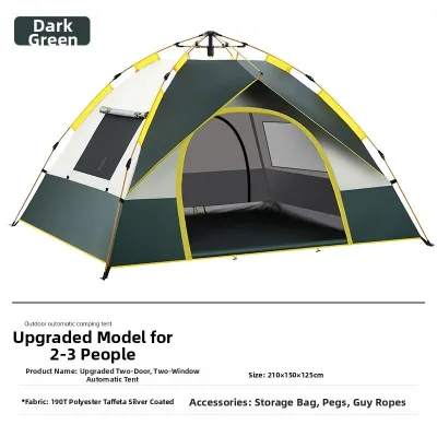 LIWAN | Portable Waterproof Extra Thick Automatic Fast Setting-up Tent ☀0414x