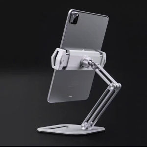 Giá Đỡ Ipad Galaxy Tab P47 Hợp Kim Nhôm Dạng Kẹp Máy Tính Bảng Tablet Xoay 360 Độ Gấp Gọn Để Bàn Cao Cấp.
