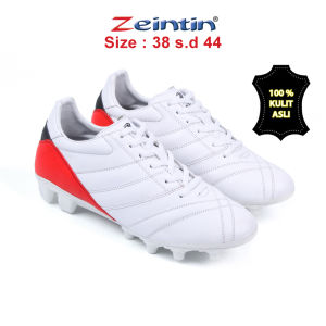 Zeintin - Sepatu Bola Zeintin Full Black Material Kulit Asli Terbaru AS