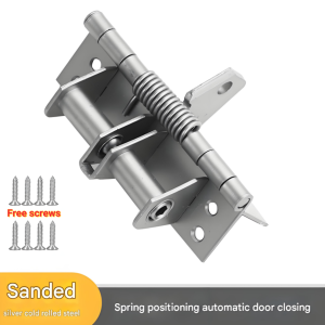 Automatic Door Closer Spring Hinge Spring 4 Inch 90 Degree Positioning Automatic Door Closing Invisible Spring Buffer