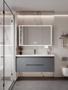 Bathroom Vanity Set Ceramic Integrated Basin Wash Basin Cabinet Thickened Honeycomb Aluminum Alloy For Bathroom