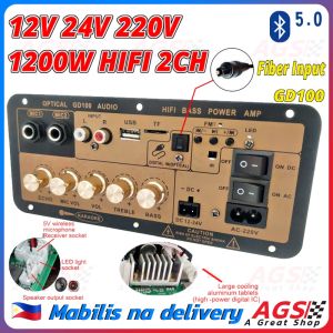 GD100/D50 Bluetooth Amplifier Board With Optical Audio Input Hifi Karaoke Amplifier Home/Car Amplifier Board