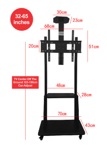32-70‘’ LCD LED TV Removeable Rack Mobile Cart Tv Stand Universal Machine Bracket Tv Rak Berdiri Bergerak 液晶电视落地式可移动推车支架