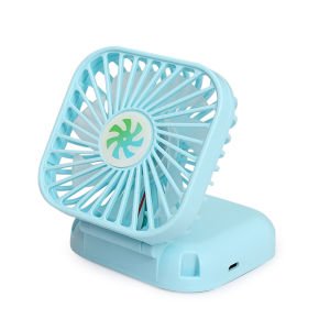 Portable Car Cooling Fan Neck Hanging Foldable Small Electric Fan Handheld Desktop USB Charging Fan