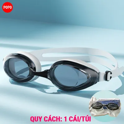Kính bơi nam nữ POPO 613 mắt trong chống nước hạn chế sương mờ bảo vệ mắt tuyệt đối