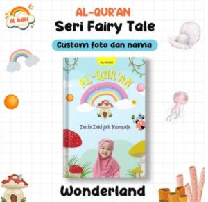 ALQURAN HAFALAN SERI FAIRY TALE GRATIS CUSTOM NAMA&FOTO Utk anak UKURAN A5(BUKU TULIS)