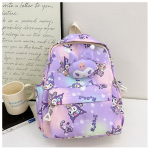 【Available】FLODREAM Backpack for Kids Girls Boys Sanrio Cartoon School Bags Melody Cinnamoroll Cute Versatile Lightweight Kuromi Children Baby Waterproof Satchel Travel 4-7 Years Schoolbag