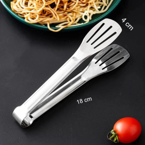 LZSG Capitan Makanan Stainless Steel 18cm / Alat Jepit Makanan Food Tongs Food Grade Jepitan Capit Roti